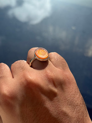 Rare yemeni agheegh ring - Behesht Rings