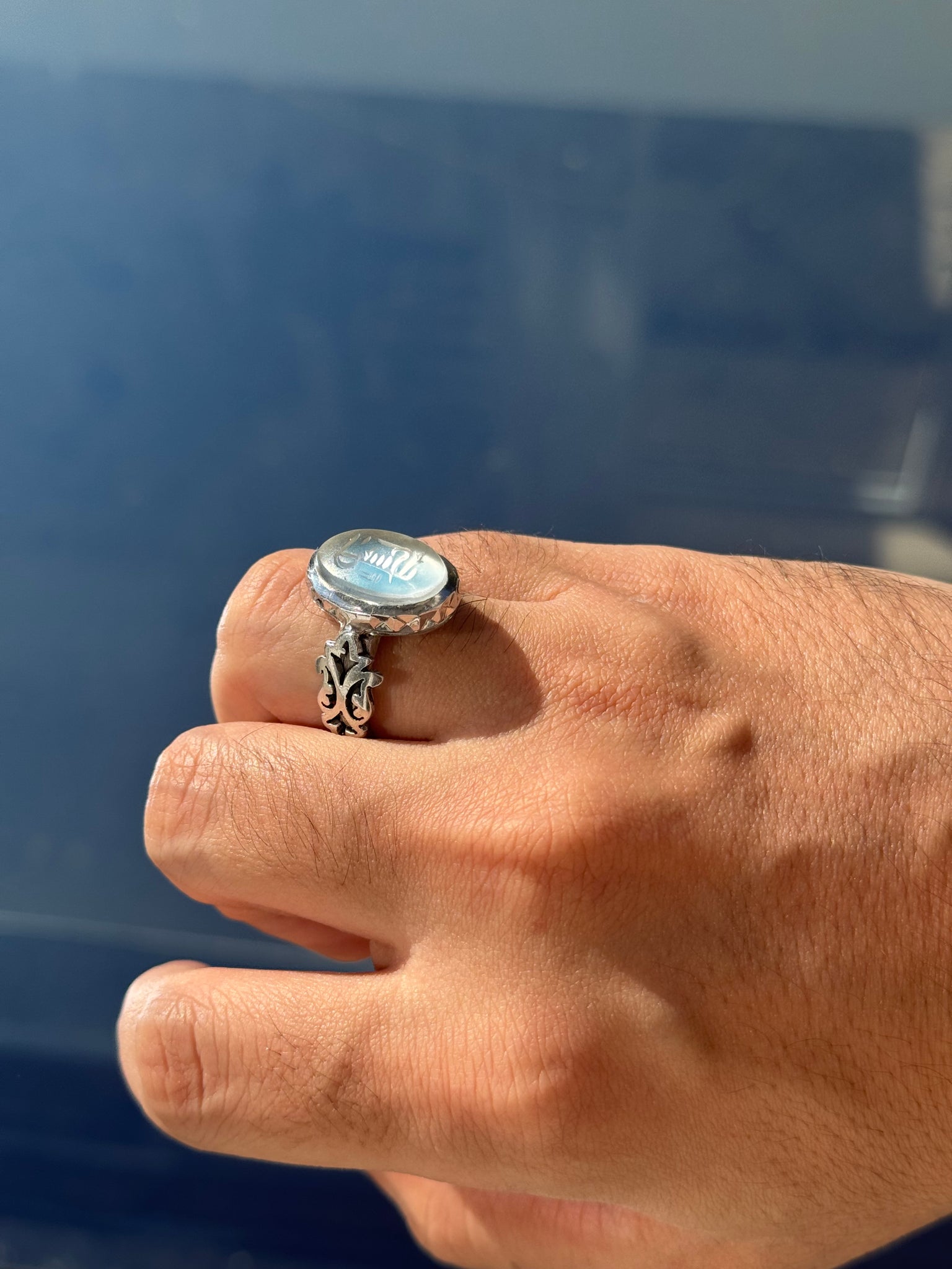 New design Dur & Firouzeh ring - Behesht Rings