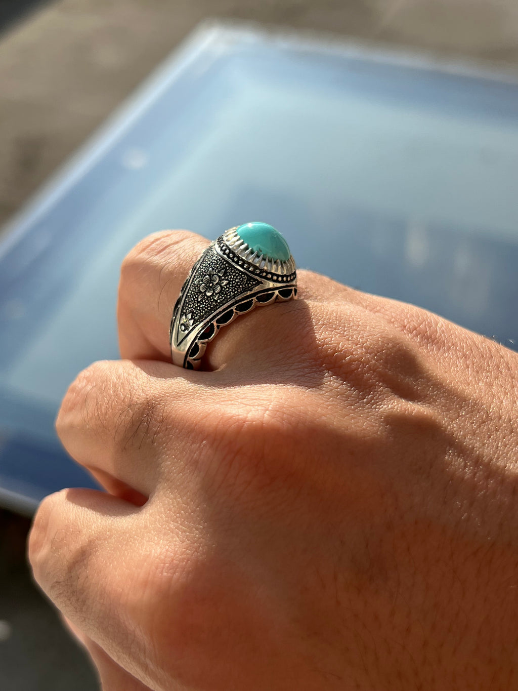 Original Neyshabour Firouzeh ring - Behesht Rings