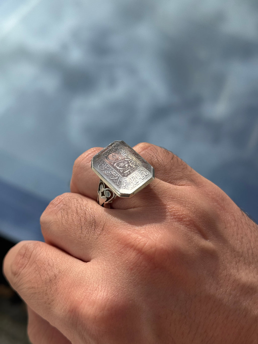 Unique shape Dur Najaf - Behesht Rings