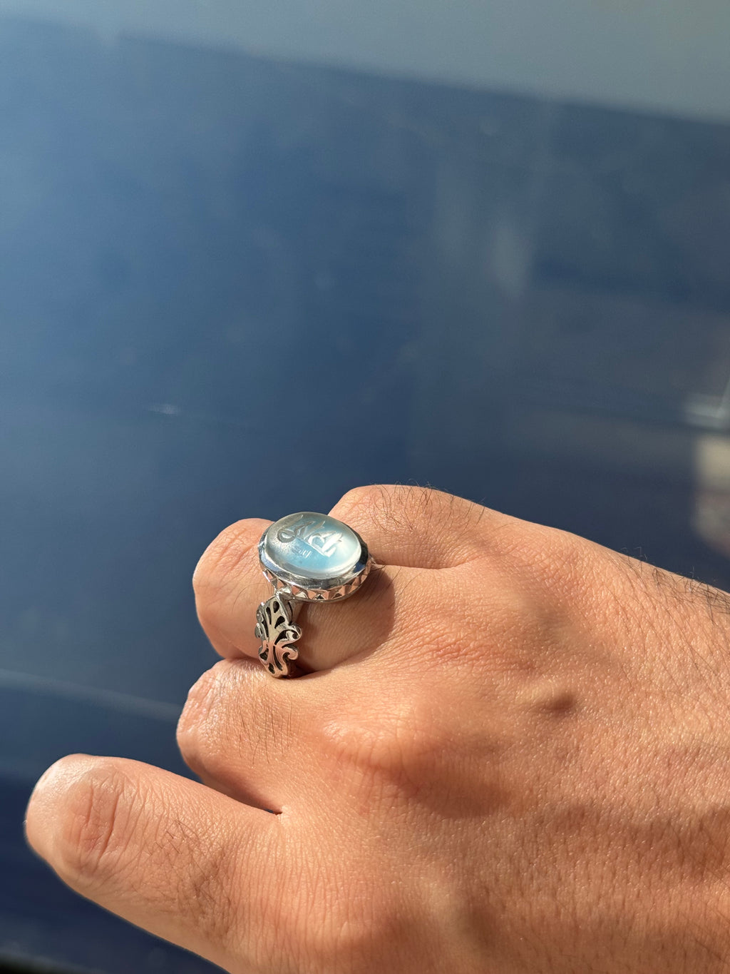 New design Dur & Firouzeh ring - Behesht Rings