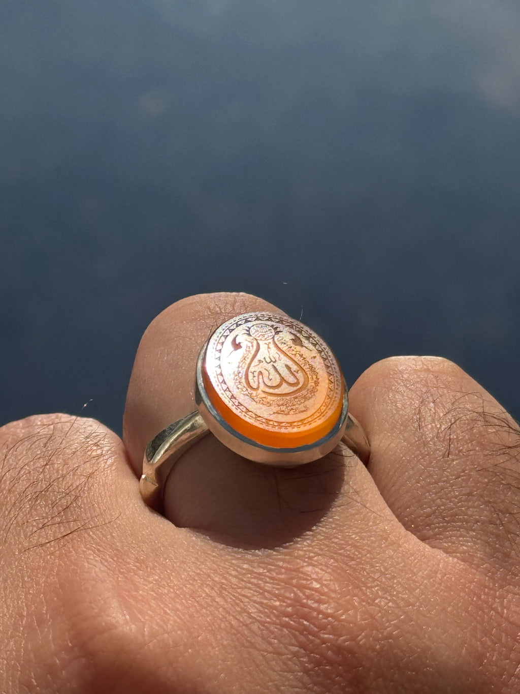 Rare yemeni agheegh ring - Behesht Rings