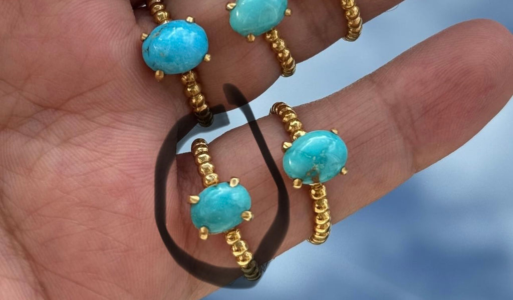 Womens neyshabour firouzeh ring - Behesht Rings