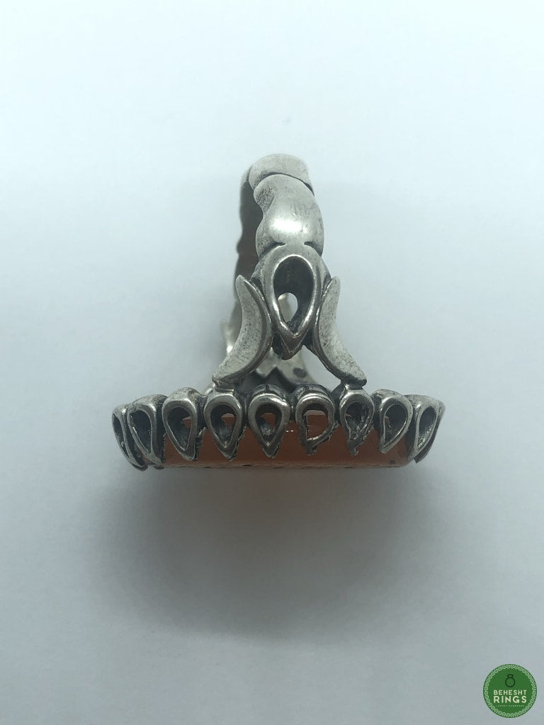 Agheegh w/ religious calligraphy . - Behesht Rings