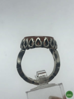 Agheegh with religious calligraphy(agate) - Behesht Rings