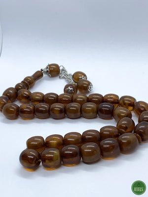 Amber stone Tasbeeh (kahroba) - Behesht Rings