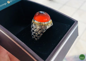 Baba Ghoori Agheegh( Botswana agate) - Behesht Rings