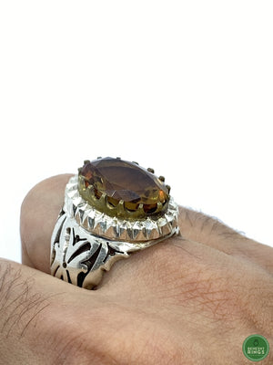 Branded Alexandrite Ring - Behesht Rings