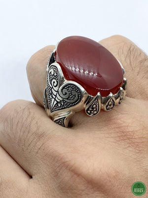 Branded Yemeni Agheegh Ring - Behesht Rings