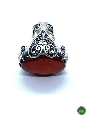 Branded Yemeni Agheegh Ring - Behesht Rings