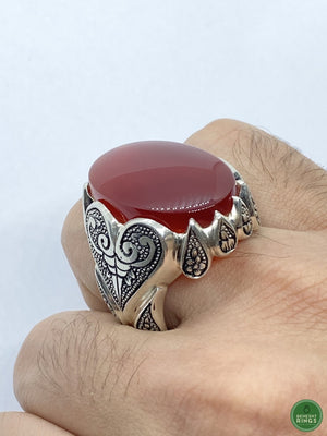 Branded Yemeni Agheegh Ring - Behesht Rings