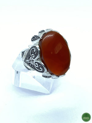 Branded Yemeni Agheegh Ring - Behesht Rings