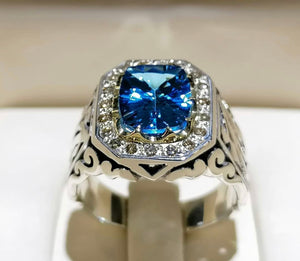 Handmade Swiss Topaz Ring - Behesht Rings