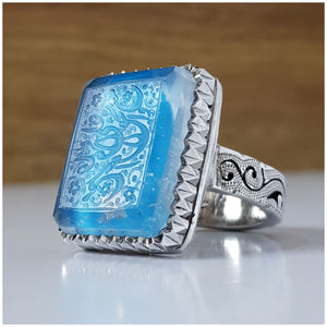 Dur najaf and firouzeh ring - Behesht Rings