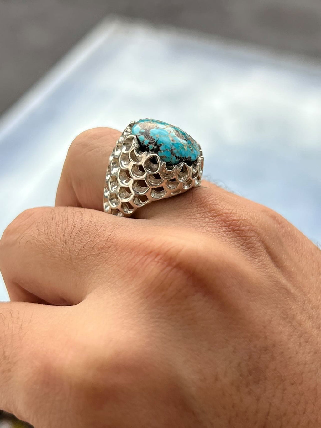 Neyshabour firouzeh poolaki - Behesht Rings