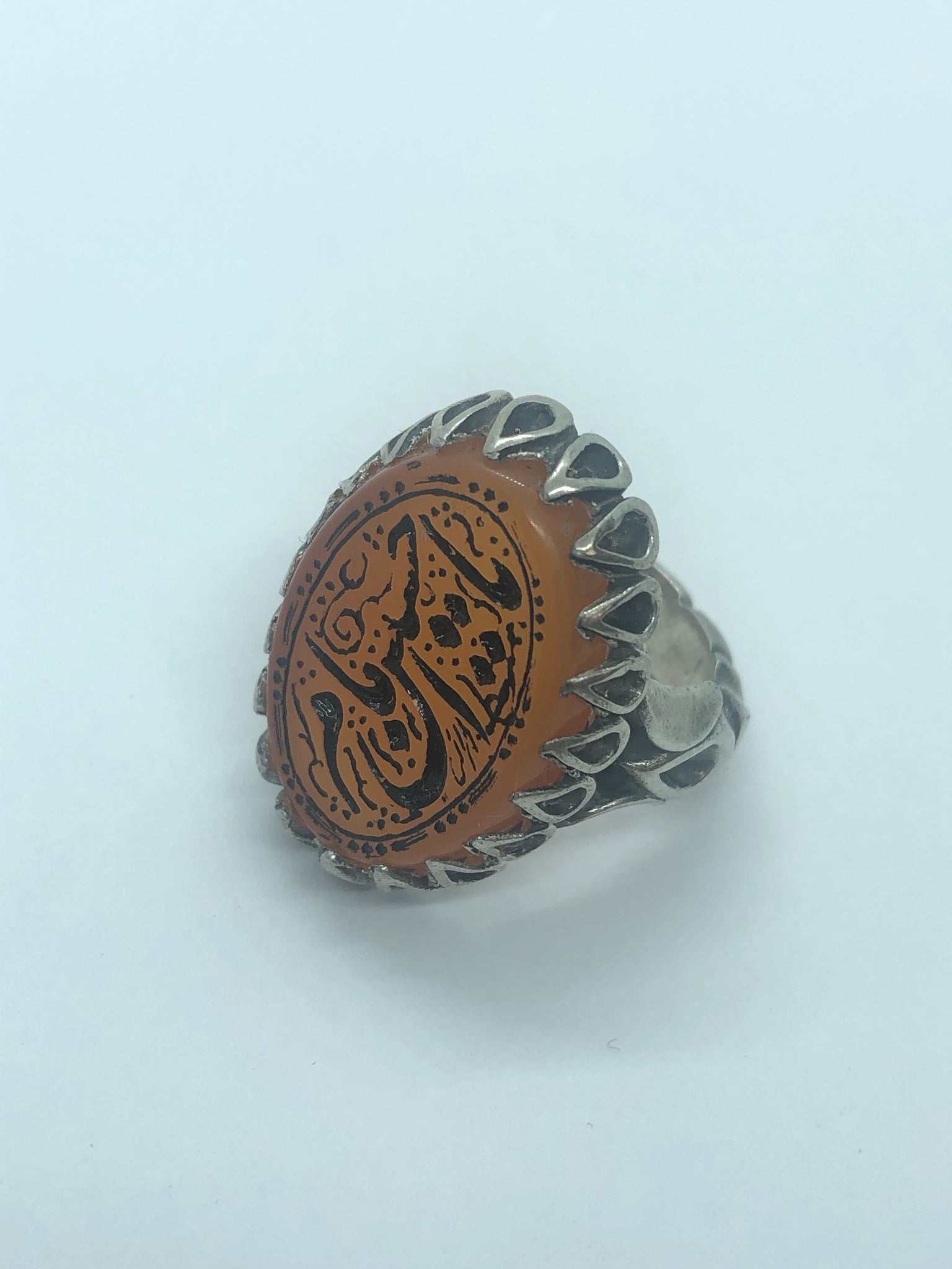 Agheegh w/ religious calligraphy . - Behesht Rings