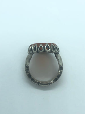 Agheegh w/ religious calligraphy . - Behesht Rings
