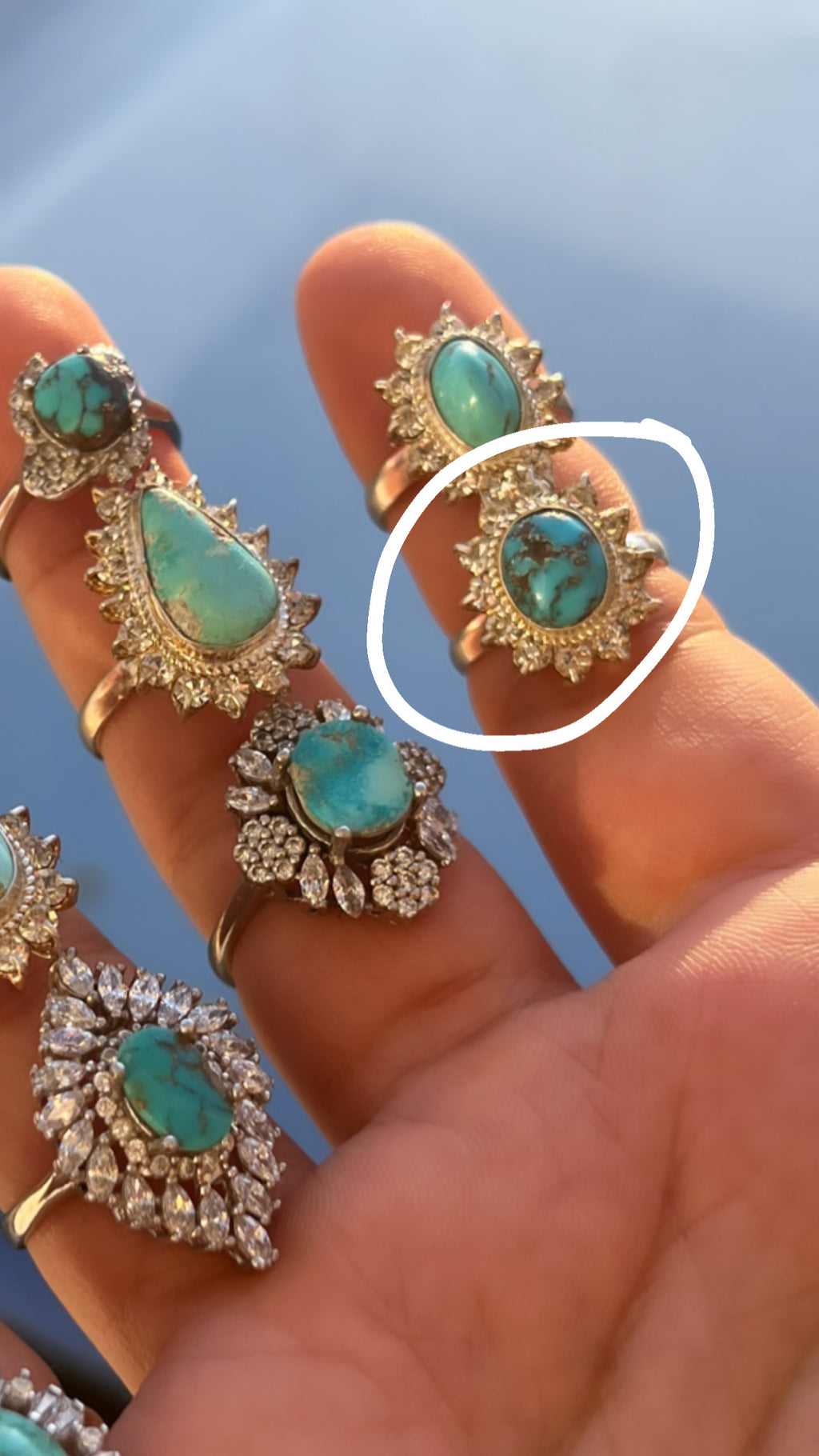 Womens Neyshabour firouzeh shajar - Behesht Rings