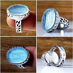 Dur Najaf firouzeh ring mix - Behesht Rings