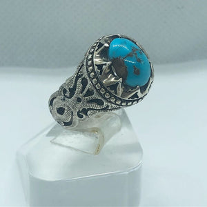Firouzeh(torquoise) with Matte base - Behesht Rings