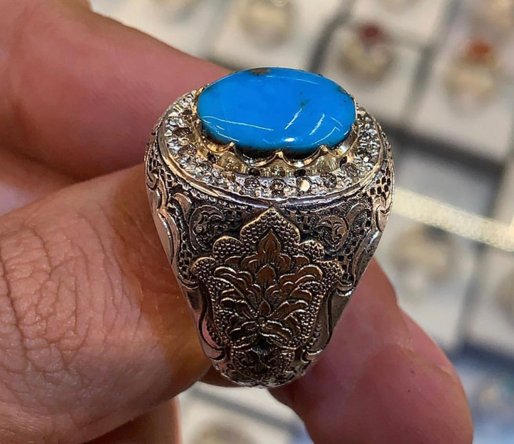 Mahak Blue Firouzeh Neyshabour - Behesht Rings
