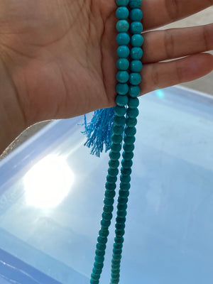 Neyshabour blue firouzeh tasbeeh - Behesht Rings