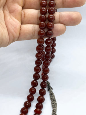 Yemeni Agheegh(agate) stone Tasbeeh - Behesht Rings