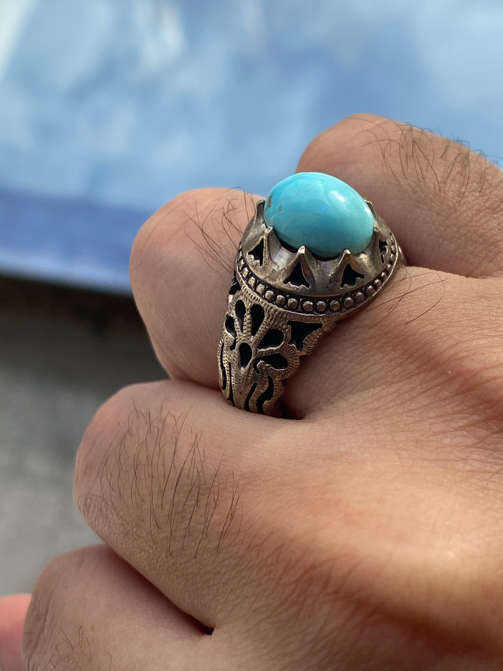 Agheegh and firouzeh multi ring - Behesht Rings
