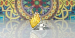 Yellow original Agheegh - Behesht Rings