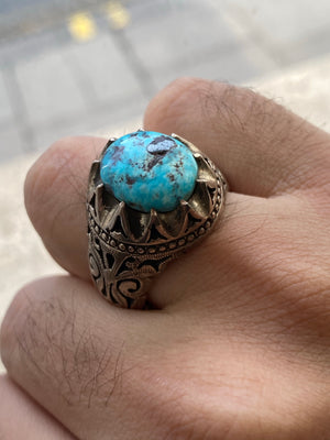 Neyshabour Shajar Firouzeh Ring - Behesht Rings