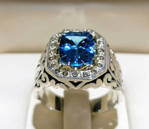 Swiss topaz and green quartz rings - Behesht Rings