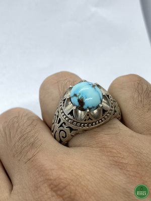 Turquoise of Neyshabour (firouzeh) - Behesht Rings