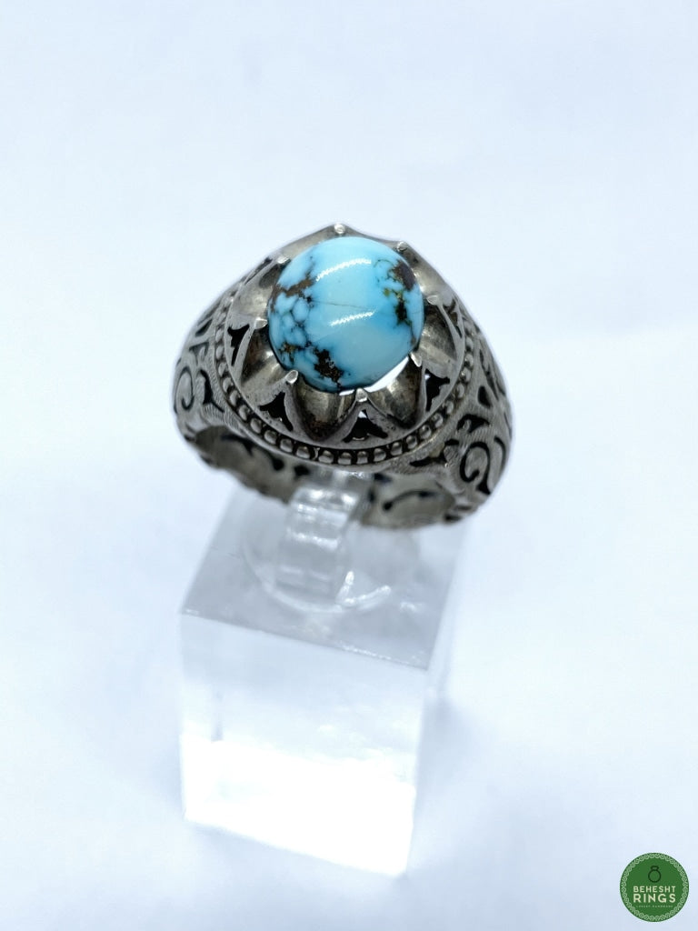 Turquoise of Neyshabour (firouzeh) - Behesht Rings