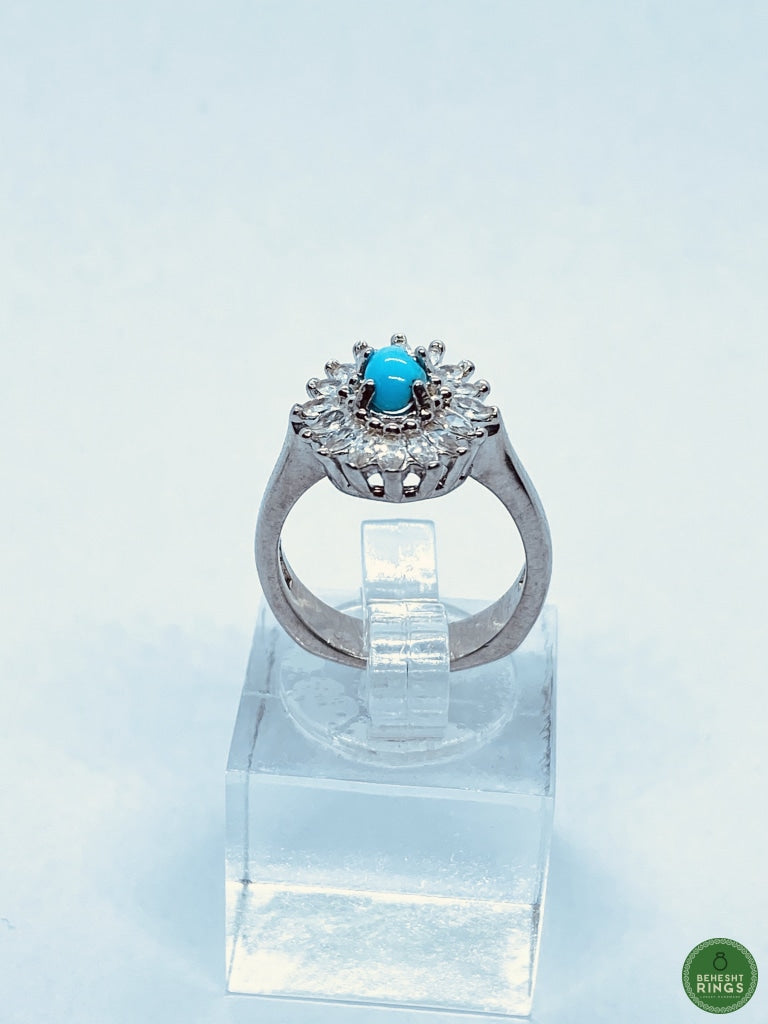 WOMENS Floral Firouzeh Ring - Behesht Rings