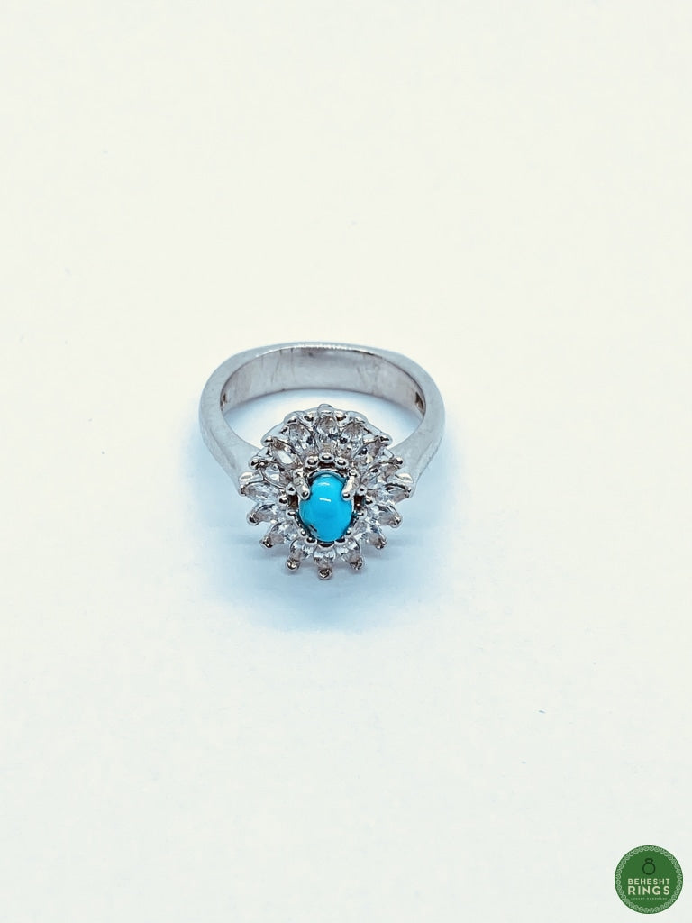 WOMENS Floral Firouzeh Ring - Behesht Rings