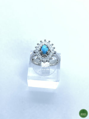 WOMENS Floral Firouzeh Ring - Behesht Rings