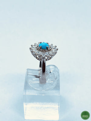 WOMENS Floral Firouzeh Ring - Behesht Rings