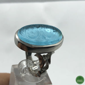 Ya Abbas (Dur e Najaf stone with Firouzeh) - Behesht Rings